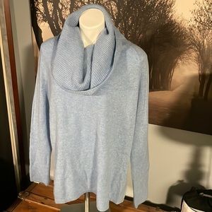 J. McLaughlin Blue Cashmere Sweater - L